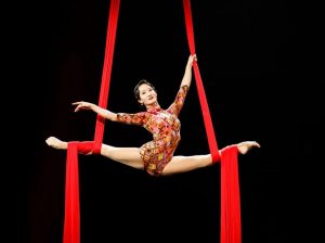 2022年技惊四座杂技绸吊《韵》