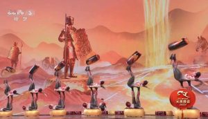 2023年央视元宵晚会杂技蹬鼓《弈》